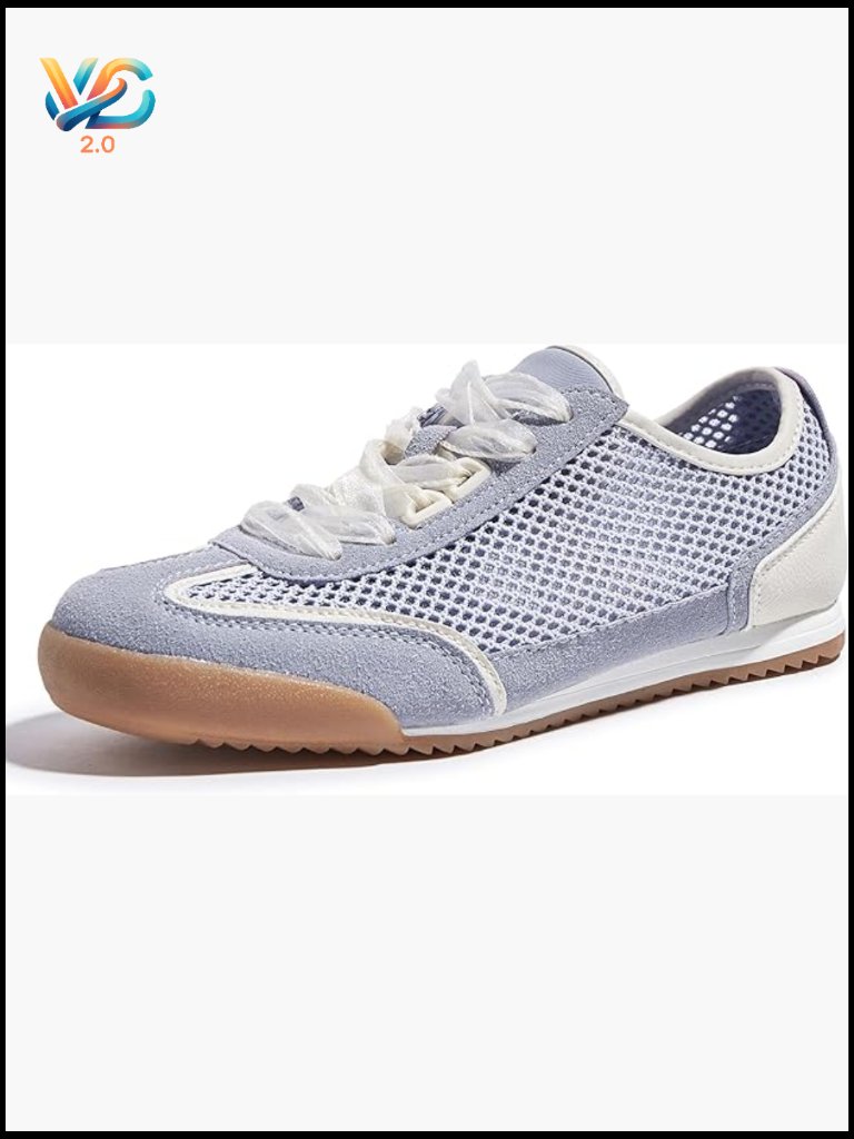 Women's Mesh Casual Fashion Sneakers Retro Breathable Walking Shoes Lightweight